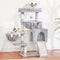 Cat Tree, Cat Tower for Indoor Cats, Cat House with Large Padded Bed, Cozy Condo, Hammocks, Sisal Scratching Posts, Big Scratcher